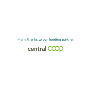 the logo for central coop with thanks to out funding partner