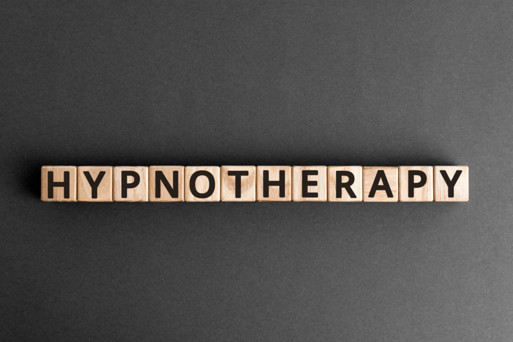 the image for what is hypnotherapy just shows building blocks saying hypnotherapy